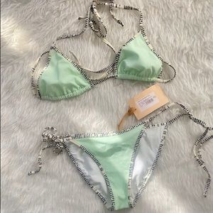 NWT John Galliano Mare Donna Triangle Swimsuit